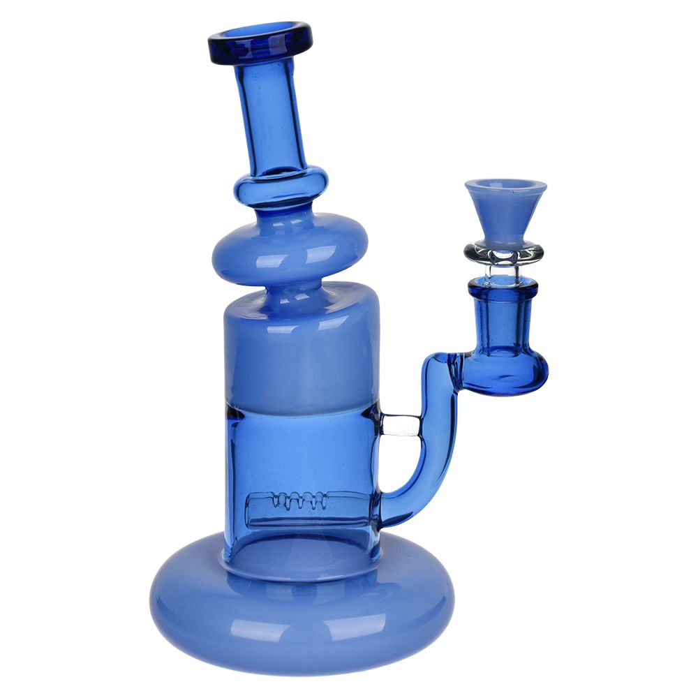 Glass House Two Toned Cylinder Water Pipe - 7.75" / 14mm F