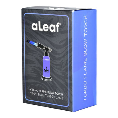 aLeaf Turbo Flame Dual Jet Blow Torch | 6"