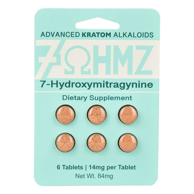 7-OHMZ Kratom Alkaloid 7-Hydroxymitragynine Tablets | 14mg | 20pk