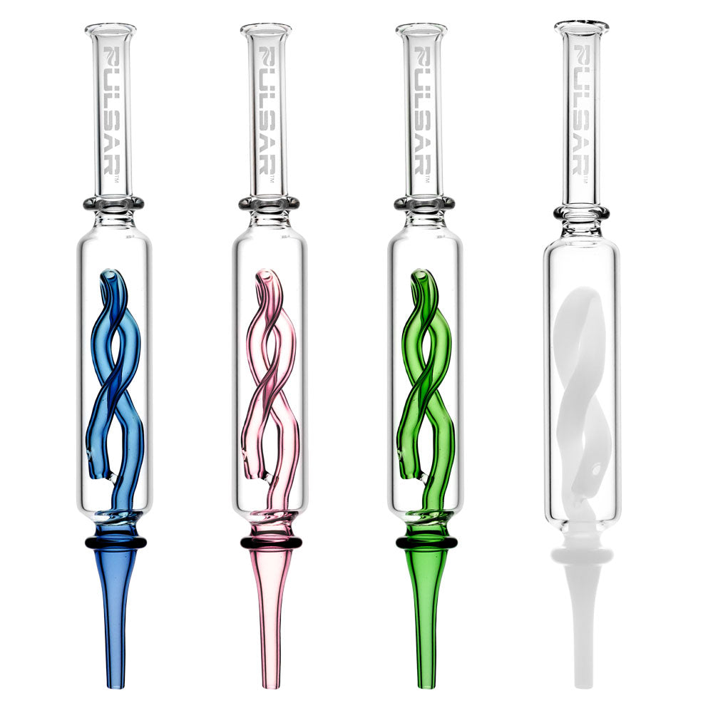 Pulsar Glass Inner Twist Perc Vapor Vesel - 8.5"/Colors Vary