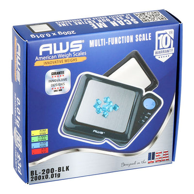 AWS Blade Digital Pocket Scale Series- 200g x 0.01g / Black