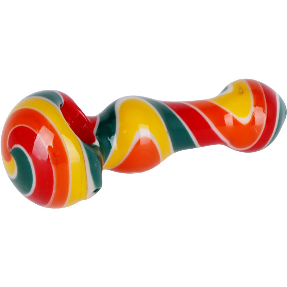 Mental Transference Wig Wag Glass Spoon Pipe - 4.75"