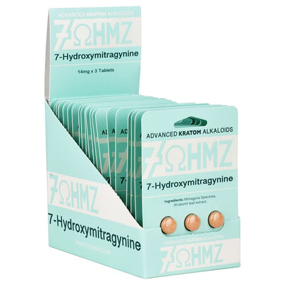 7-OHMZ Kratom Alkaloid 7-Hydroxymitragynine Tablets | 14mg | 20pk