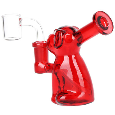 Big Red Dog Glass Dab Rig - 4" / 14mm F