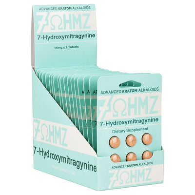 7-OHMZ Kratom Alkaloid 7-Hydroxymitragynine Tablets | 14mg | 20pk