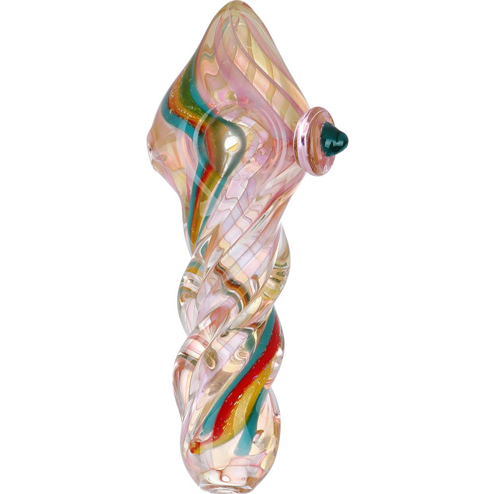 Candy Pop Memories Twisted Glass Hand Pipe - 5"