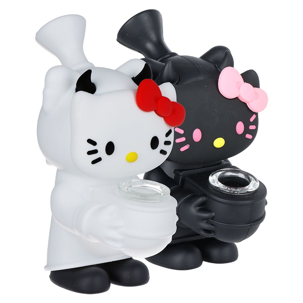 Hello Kitty Silicone Bubbler - 5.5