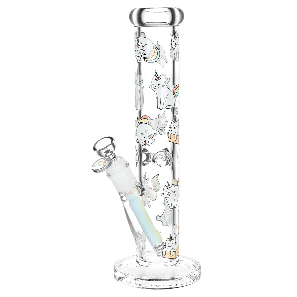 Pulsar Caticorn Design Series Straight Tube Water Pipe | 12" | 14mm F